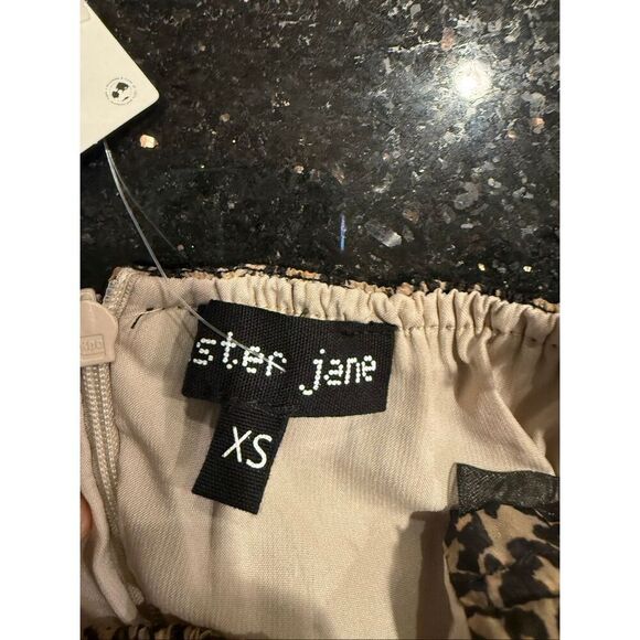 Sister Jane Lisette Leopard Print Midi Dress Size XS NWT - Picture 9 of 9